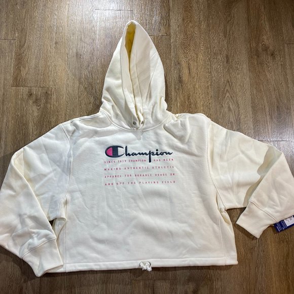 NWT Champion Cropped Hoodie Women's Sweatshirt - Picture 5 of 6